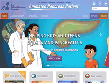 Tablet Screenshot of animatedpancreaspatient.com